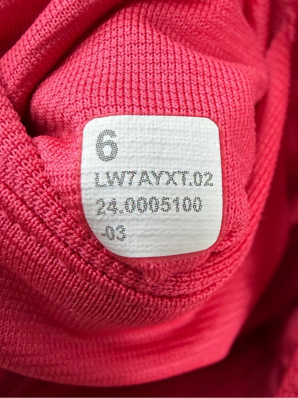 LULULEMON Hotty Hot HOT Pink High Rise Running Shorts Glaze Pink 4β Long Size 6 - Picture 5 of 8